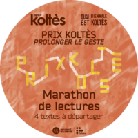 Prix Bernard-Marie Koltès – prolonger le geste
