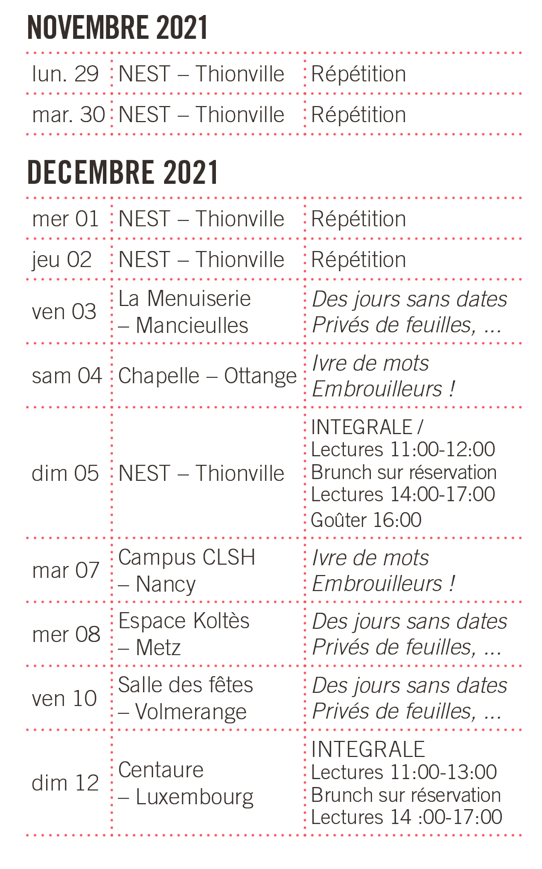 TSF#18_2021_calendrier